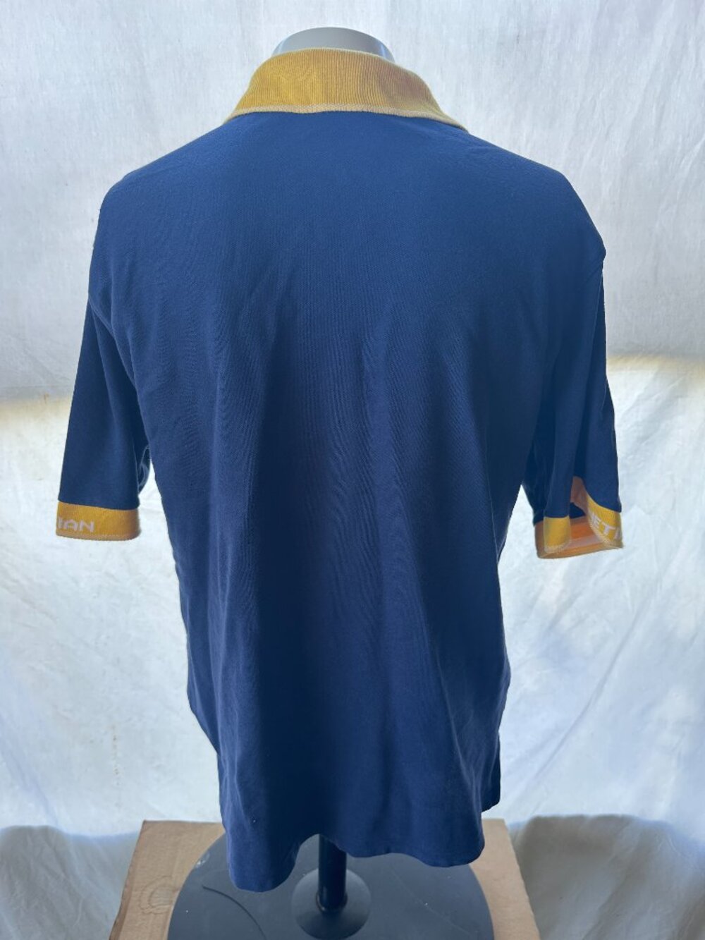 Vintage Venetian Hotel Las Vegas Men's Blue Yellow Polo Shirt Large Cotton - Picture 5 of 5